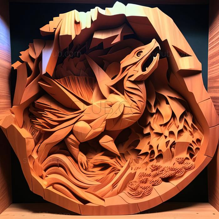 3D мадэль Charizards Burning Ambitions The Valley of Lizardon Unt (STL)